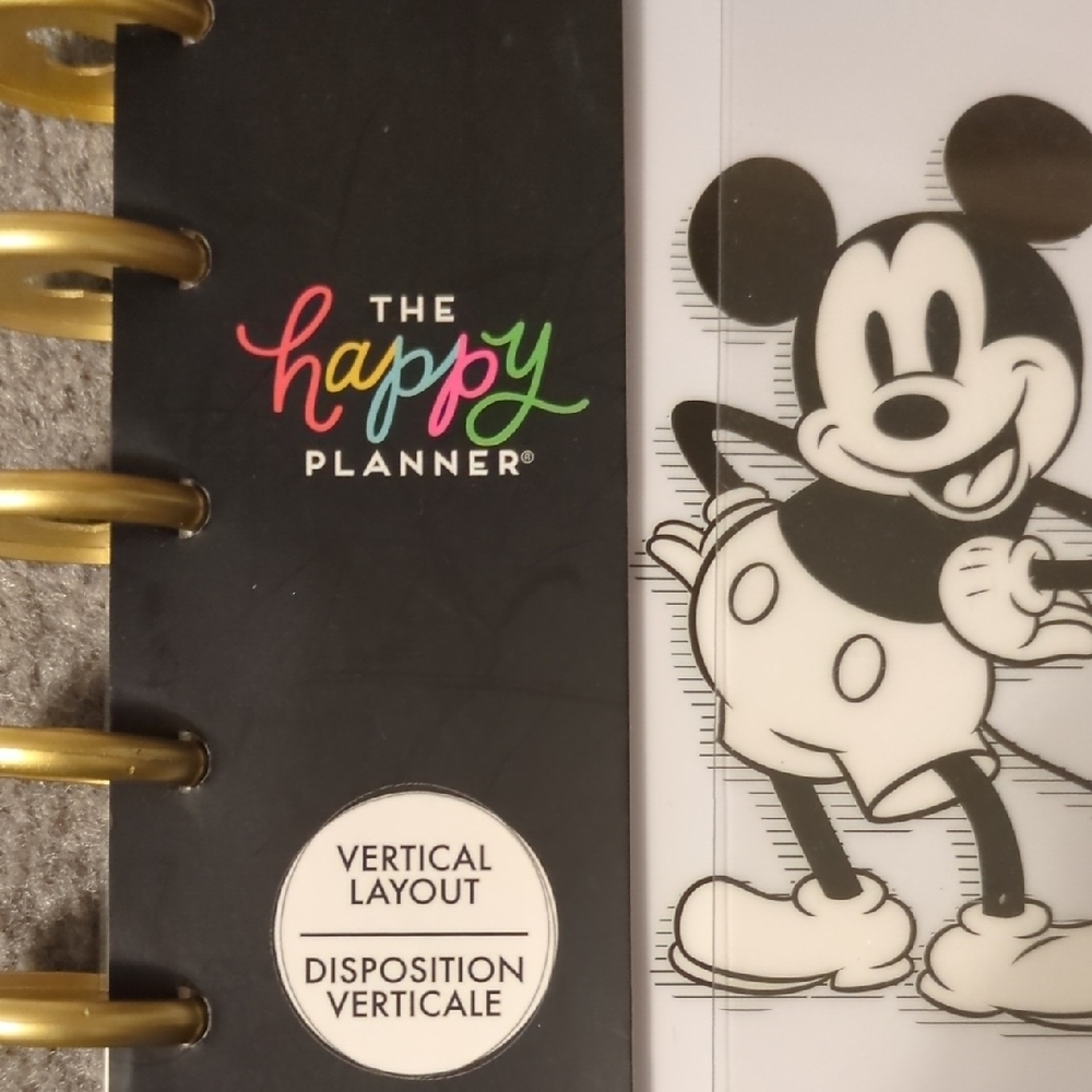 Disney The Happy Planner Mickey & Minnie Hardcover GratituPlanner - White & Gold - Picture 3 of 10